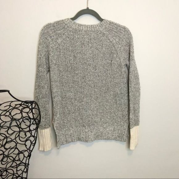 BROCHU WALKER COTTON COLOR BLOCK MARLED CARDIGAN S - Picture 2 of 9